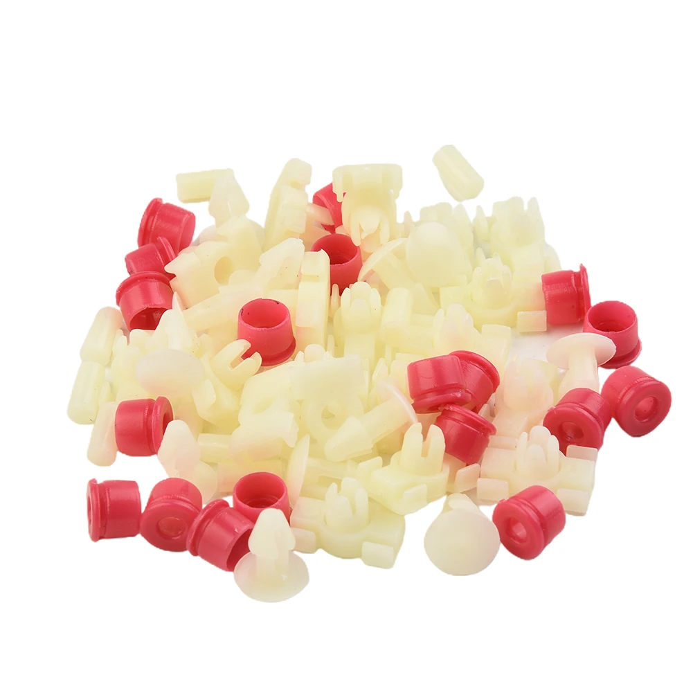 

52pcs Car Clamps Plugs Seal Clips For MERCEDES W123 Door Gasket Strip Trim Clip Clamp Spout Door Seal Clips