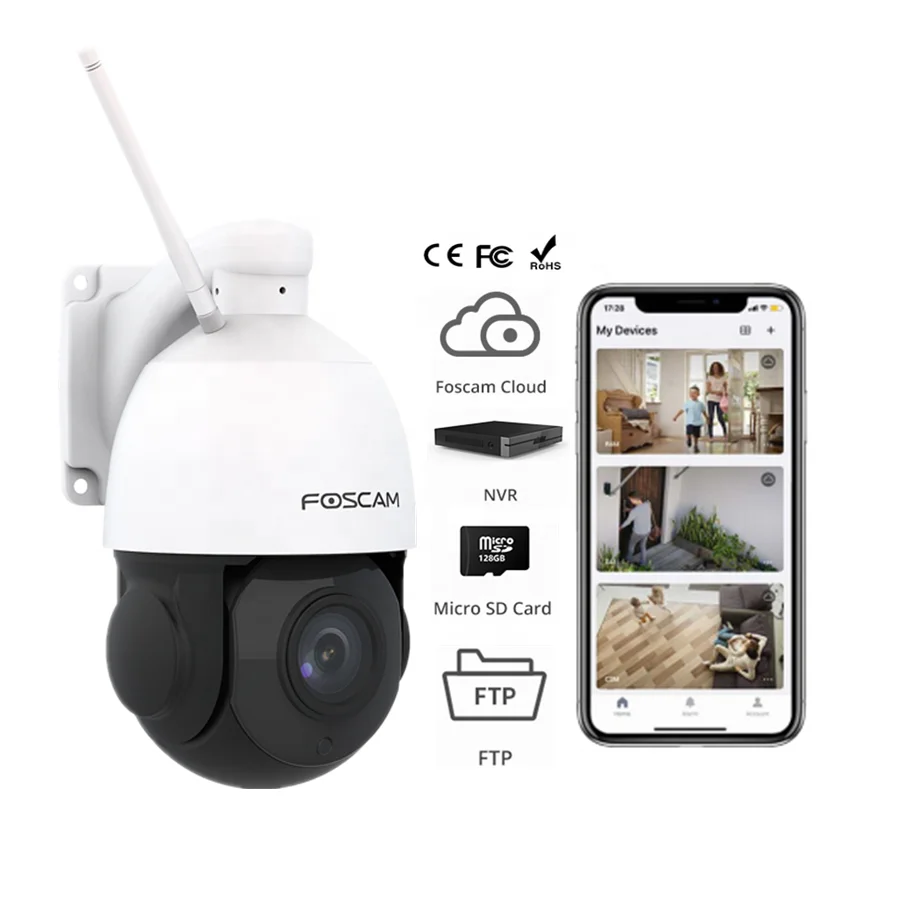 Foscam Ai Human Detection Cctv Camera Alexa Audio 2 Vie Telecamere Di Sorveglianza Wireless A Lungo Raggio