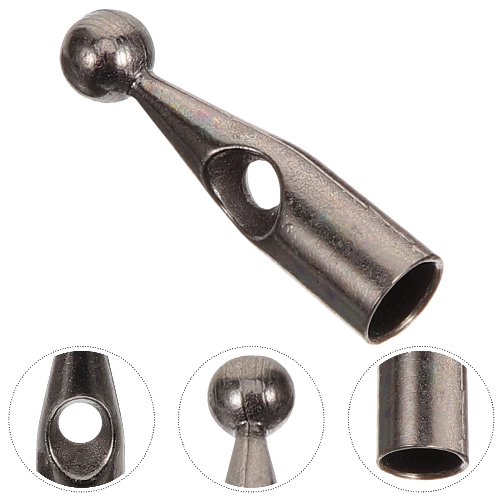 10Pcs Umbrella Tail Beads Replacement Umbrella Beads Metal Tail Bone Covers Universal Bead