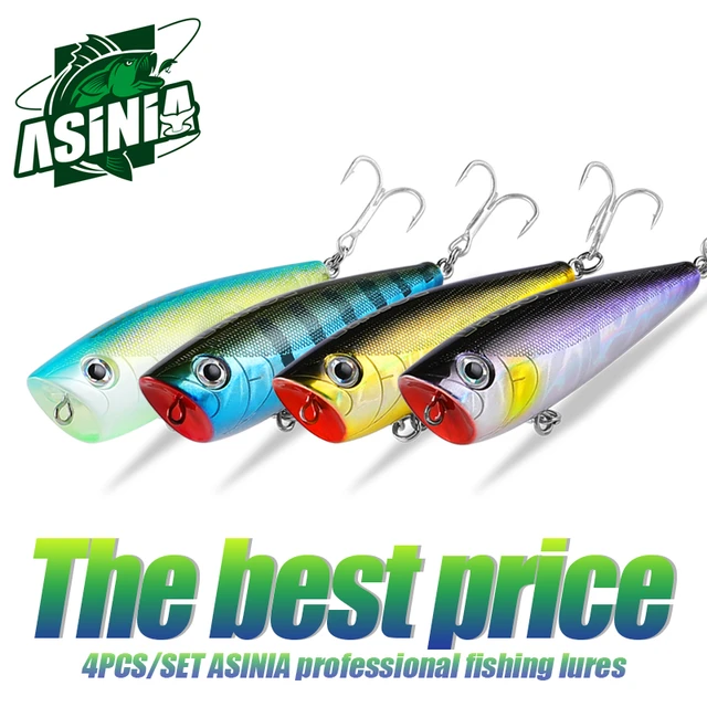 ASINIA Best price 4pcs each set 60mm 7g topwater professional