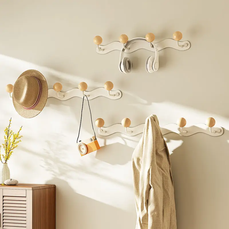 

Bedroom Metal Hanger Bedroom Non perforated Entrance Door Hook Household Wall Hanger Door Rear Hanger Clothes Hook 1PCS LF250
