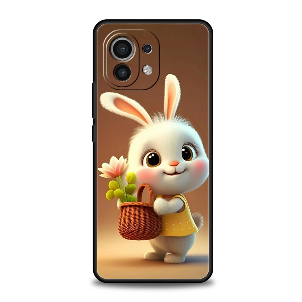 Cute Rabbit with Purple Hat Phone Case - Stylish and Protective Cover