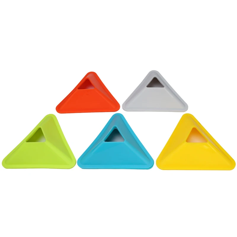 20PCS 40PCS Football Training Disc Triangle Soccer Practice Field Sports Agility Training Cone Portable Equipment for Kids Adult