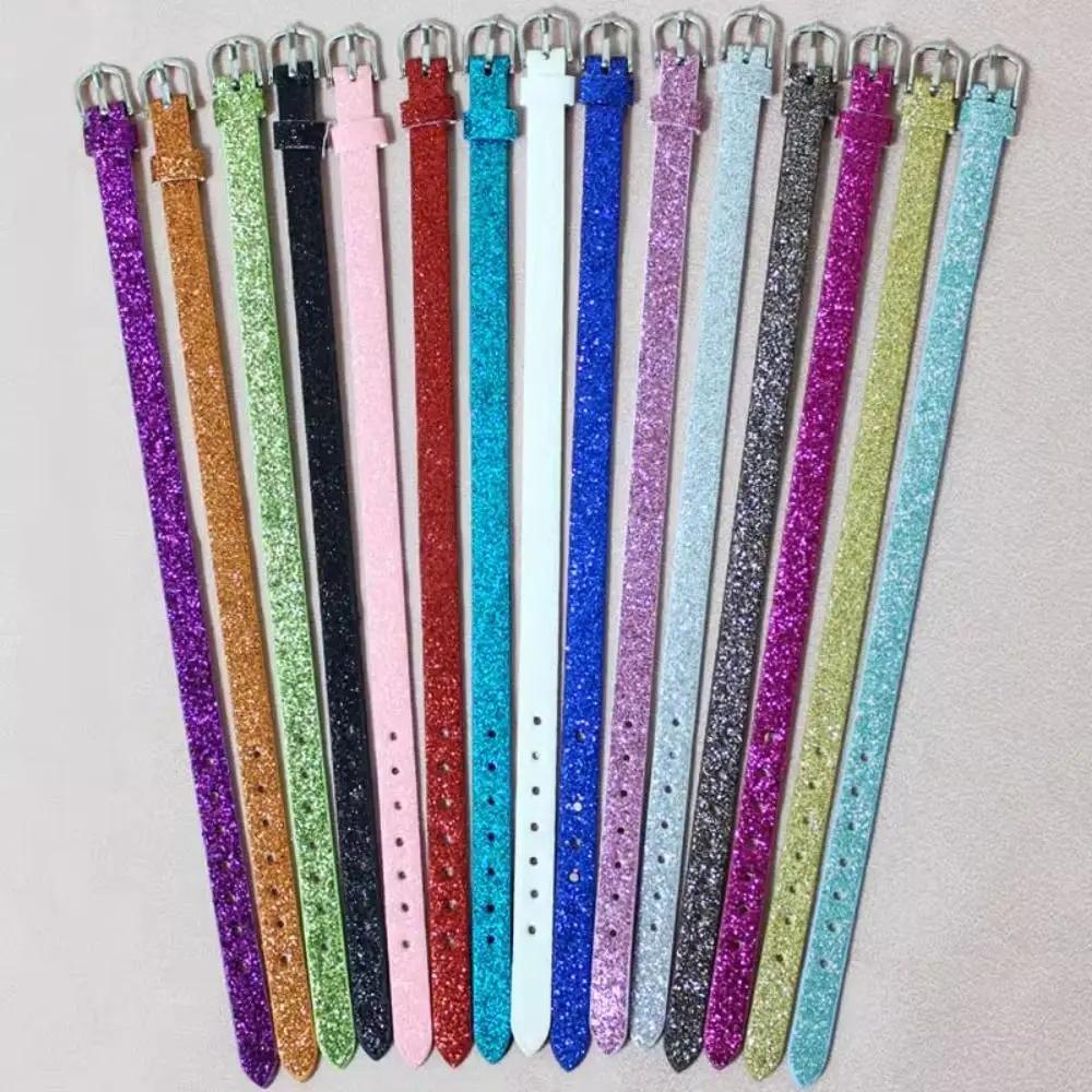 Mini Doll Waist Belts Doll Bag Belt Shiny Toy Collar DIY Handmade Belt 20cm Cotton Dolls Clothes Accessories 8*210MM