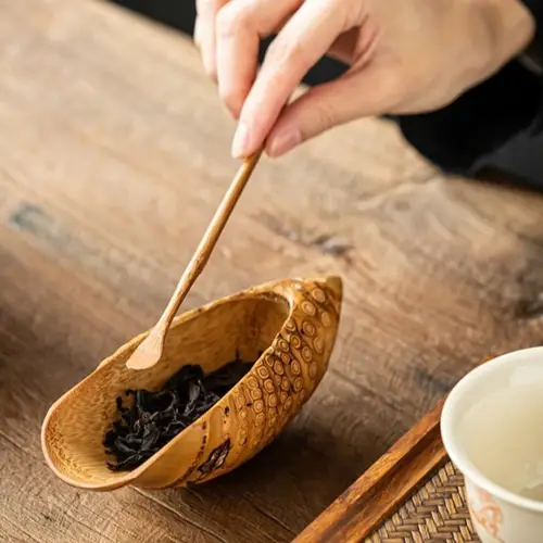 New Bamboo Tea Sticks Chashaku Traditional Matcha Spoon Japanese Classic Leaf Spatula Tea Ceremony Matcha Scoop - Image 2