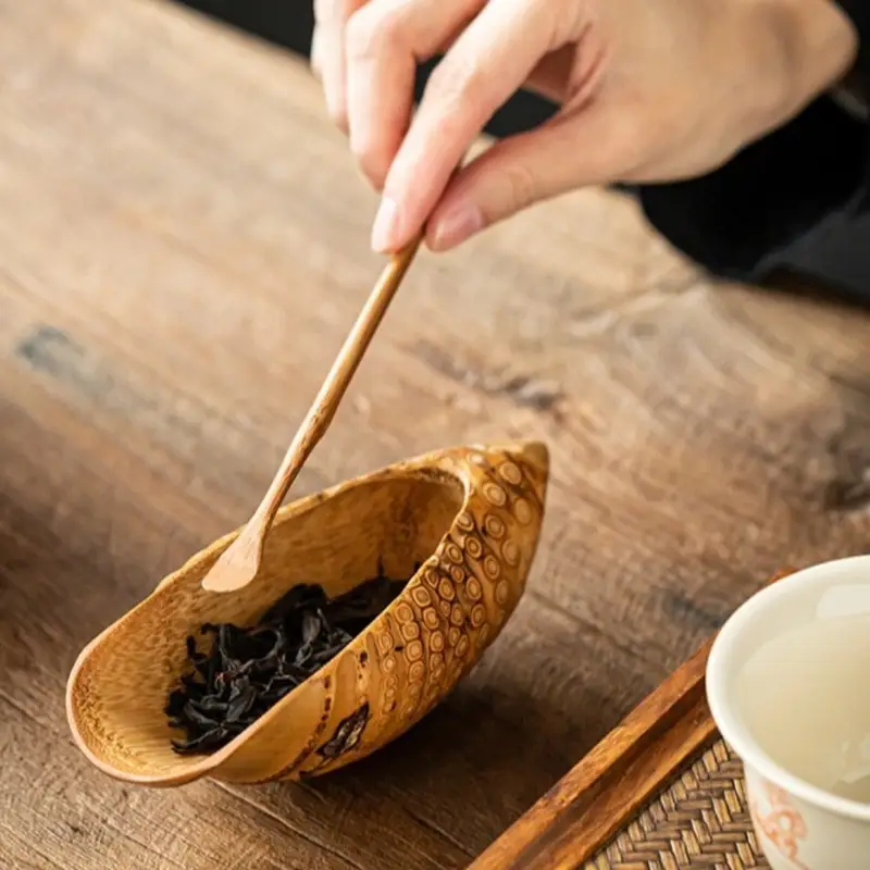 New Bamboo Tea Sticks Chashaku Traditional Matcha Spoon Japanese Classic Leaf Spatula Tea Ceremony Matcha Scoop - Image 2