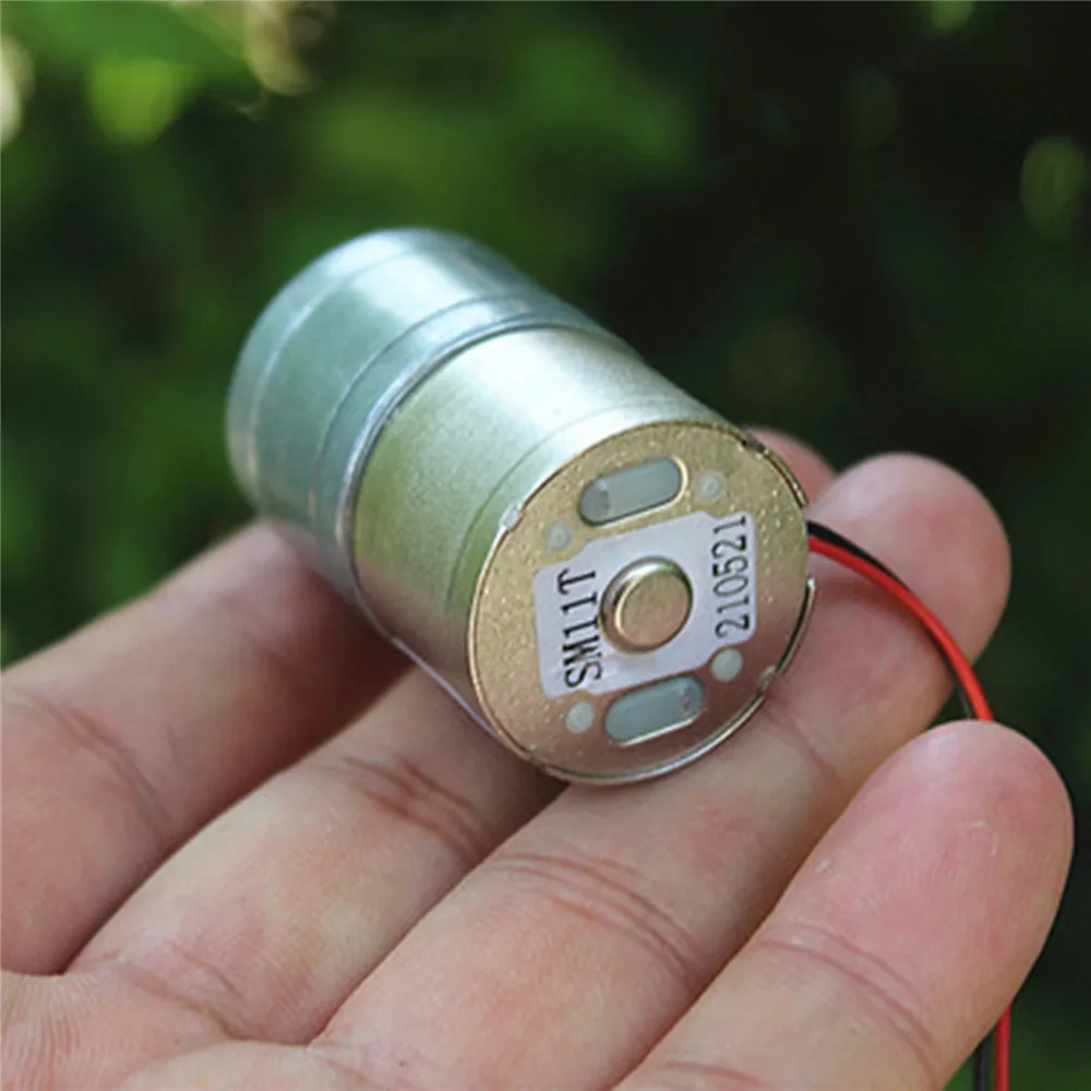 

Creative Geared Motor DC Motor 3-5V Electric Metal Gear 25 Gearbox Upgrade Accessories Parts