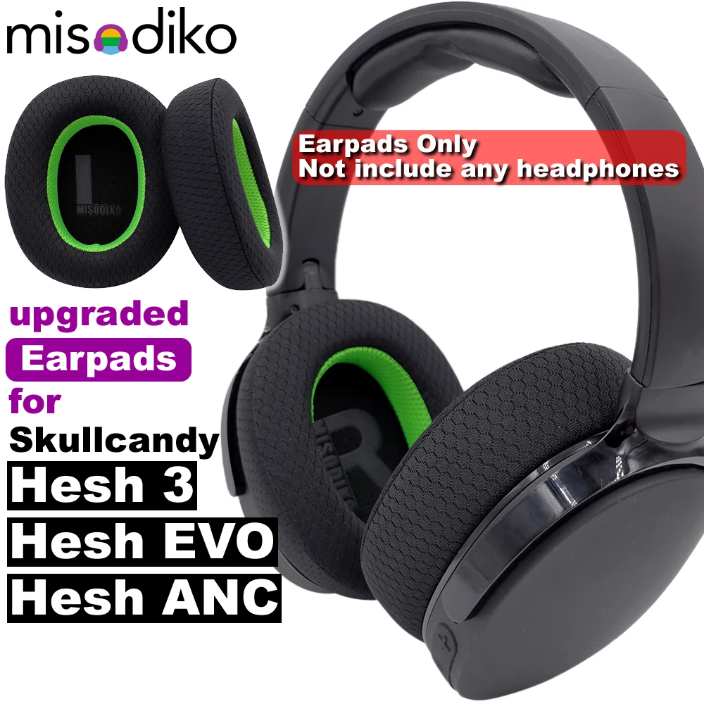 

misodiko Upgraded Earpads Replacement for Skullcandy Hesh 3, Hesh EVO, Hesh ANC Headphones