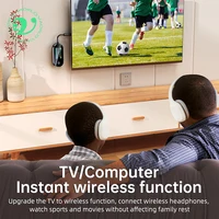 2 In 1 Bluetooth 5.4 Transmitter Receiver Stereo 3.5mm AUX Airplane Audio Wireless Adapter Mic for TV PC Headphone Car Aircraft - Image 5