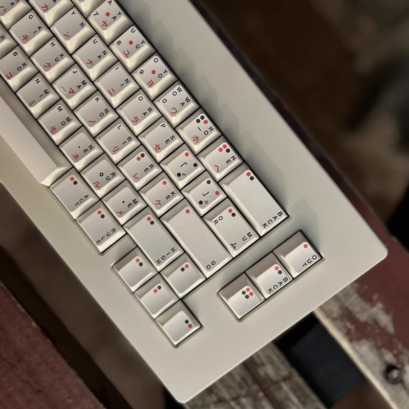 Clone ws x Jaekeyed Aka Haiiro Keycaps Pbt Dye Sublimation Key Caps Perfil de Cereja Preto Vermelho Japonês Keycap para mx Switch Conjunto - Imagem 5