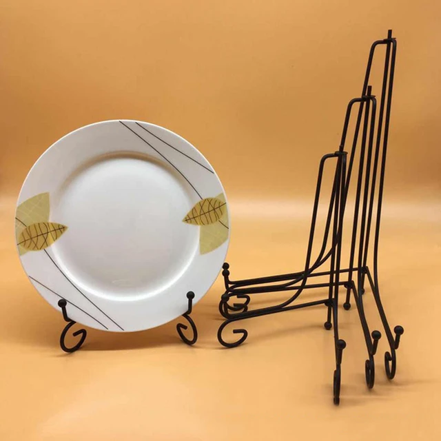 Large Plate Stands for Display - Plate Holder Display Stand + Frame Holder  Stand for Picture, Book, Decorative Plate, Platter, Photo Easel 