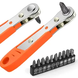 Hexagon Ratchet Spanner 1/4 Inch Mini Hex Quick Release Socket Tools Household Handle Repair Wrench Screwdriver Drill Bits Tools