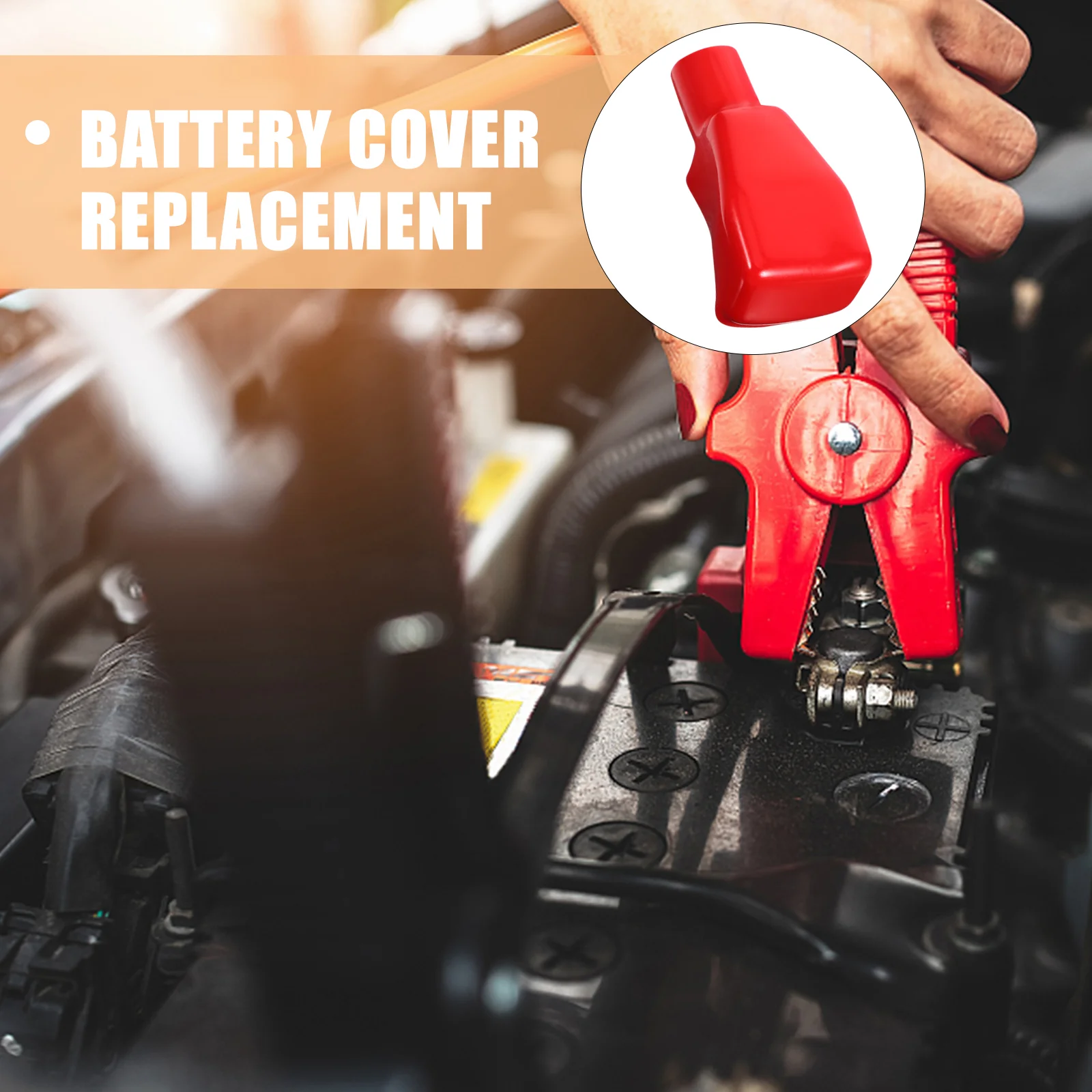 Batteries Car Terminal Cover Cap Post Covers Dust-proof Red Protector 2 PCS