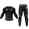 Men Sport MMA Rashguard Jiu Jitsu Jerseys+Pants MMA T Shirt +Shorts BJJ Boxing 4Pcs/Set Gym Rash Guard Fightwear Sportsuit Boxeo 4