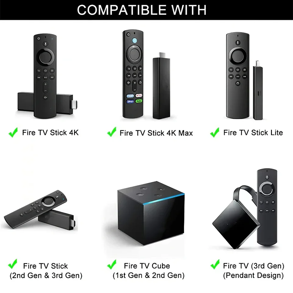 YS Smart TV Stick 4K MAX Lite Fire Cube Remote Works with Alexa Replacement Voice Remote Control for Fire Stick TV 3rd Gen