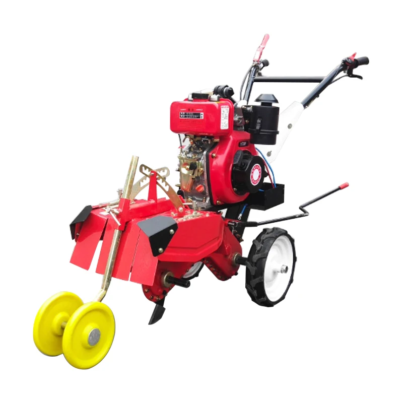 7.5hp Micro tiller diesel power tillage machine weeding ridge loosening agricultural ditching soil turning diesel rotary tiller welding machine diesel engine ac dc arc welding bester electrode