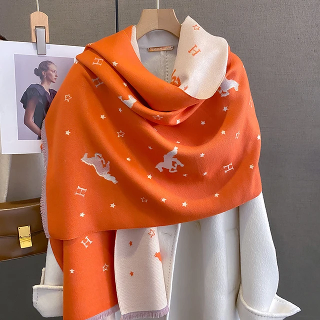 Women's Cashmere Scarf Luxury Brand  Scarf Ladies Cashmere Luxury Brand -  Luxury - Aliexpress