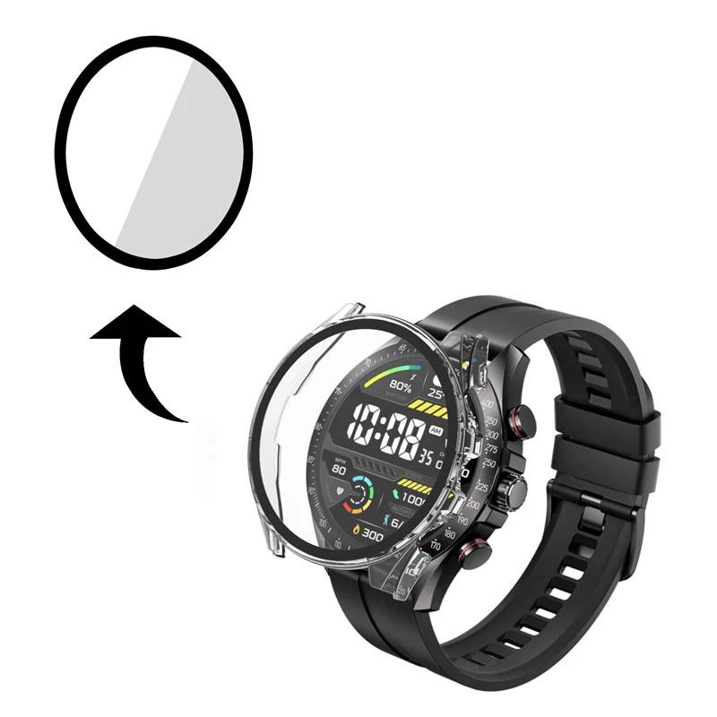 Premium Full Frame Protective Bumper with Hard Edge Shell & Glass Screen