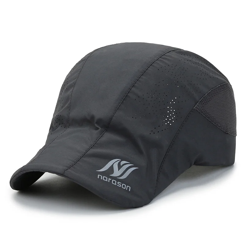

Short Brim Running Cap Quick Dry Outdoor Sports Hat Reflective Lightweight Unstructured Baseball Cap for Men Women