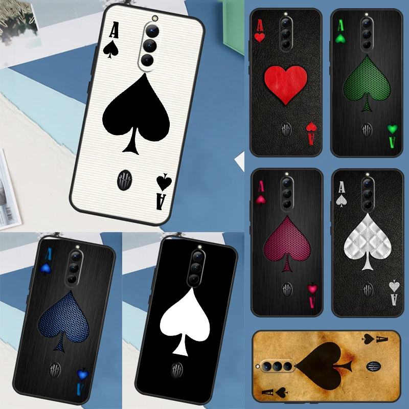 Custodia Ace Of Picche Per Zte Nubia Red Magic 8 Pro Plus Redmagic 7S 7 Pro 6S 6 Pro 6R 5G 5S Cover Coque