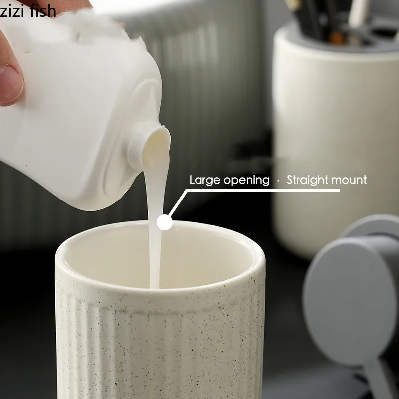 Ceramics Lotion Bottle Bathroom Supplies Hand Sanitizer Bottle Lotion Container Bathroom Accessories Press To Dispense Bottles hand sanitizer dispenser refillable bottle plastic lotion bottle