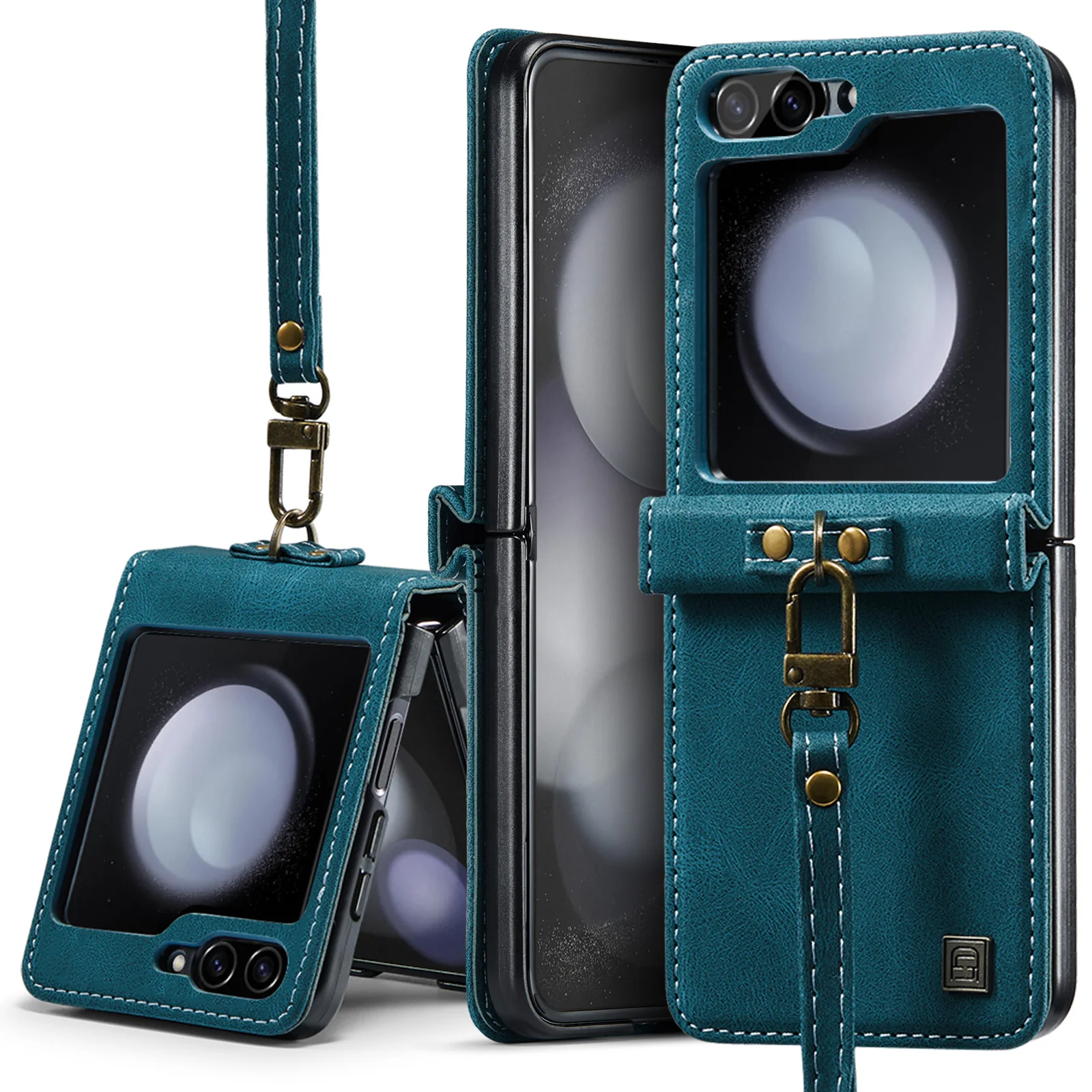 

Anti-Fall Leather Matte Funda Case for Samsung Galaxy Z Flip 5 Flip4 Flip5 Flip 4 5G Shockproof Mobile Phone Coque Cover