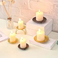 Iron Black Golden Candle Gold Candle Holders for Wedding Festival Party Candlestick Holder Art Gift Home Decoration Accessories 3