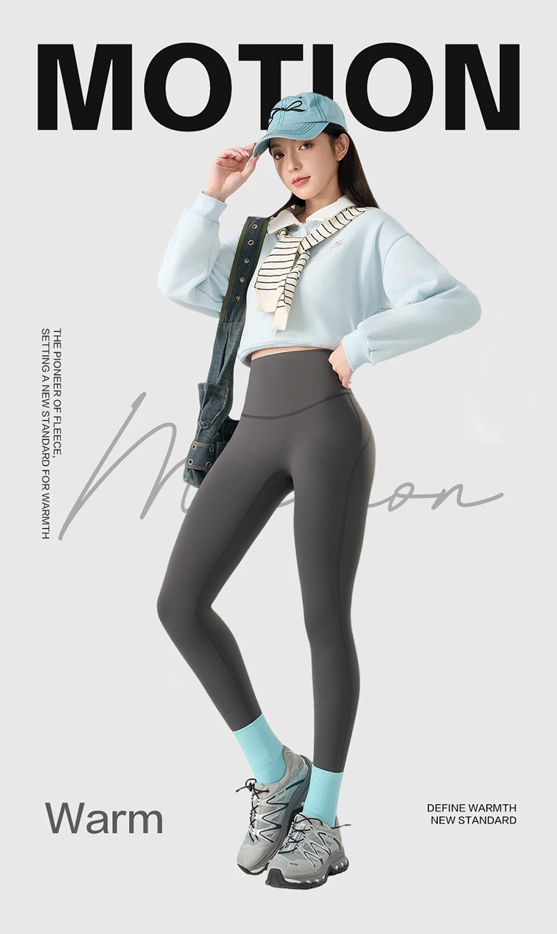 BIVIGAOS Autumn Winter 3D Butt Sharkskin Warm Yoga Leggings Women's Stretch Slim Brushed Light Fleece Fitness Sport Leggings Sd7ad54e1122445de84f9d2db2ddaf3c3o