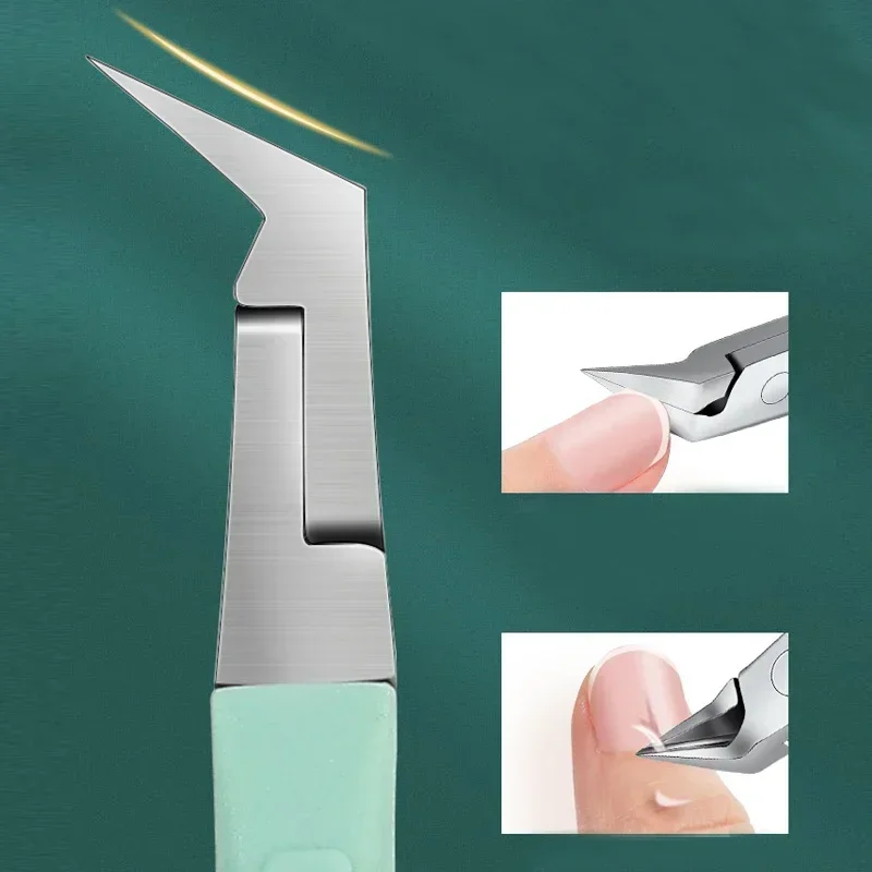 Professional Nail Clipper Cuticle Nippers For Paronychia Stainless Steel Nail Cutters Ingrown Toenail Scissors Manicure Tool