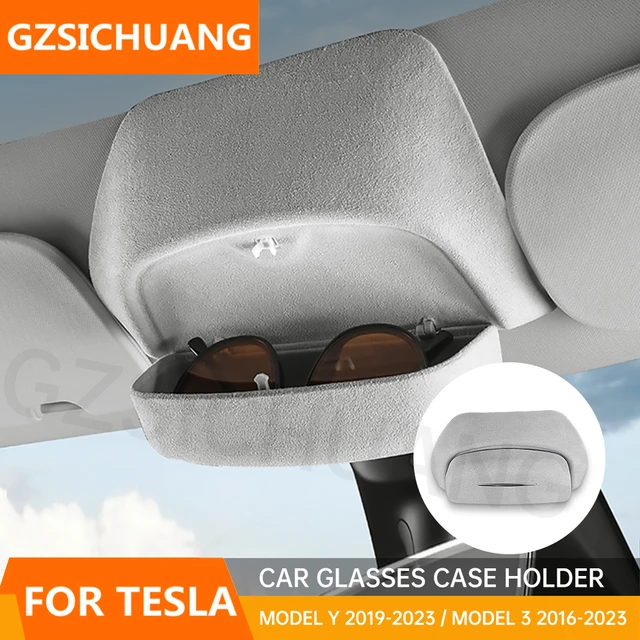 CAR INDOOR CAR Accessories Car Glasses Case Box for Tesla Model Y