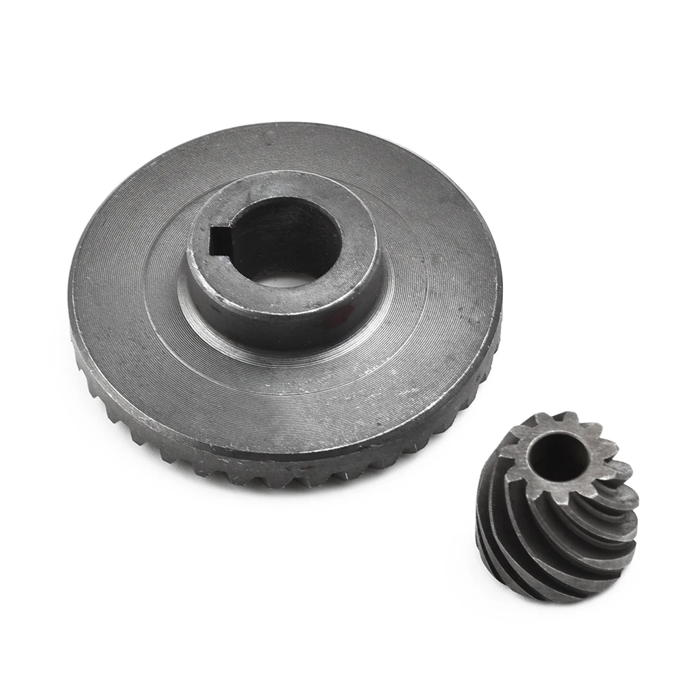 

Replacement Spiral Bevel Gear Angle Grinder Ring Set Silver Spare Supplies Tools 2pcs For Makita 9553 Metal Parts