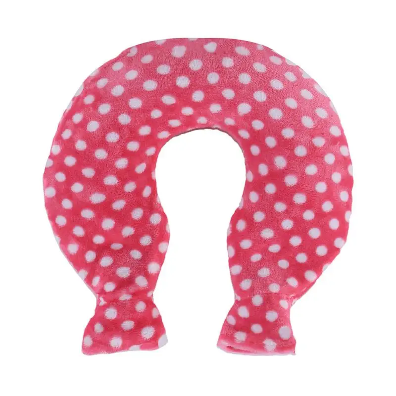 

transparent hot water bottle U-shaped Hand Warmer Bag Hot Water Relaxing Coral Velvet Cover Hot Water Bag neck warmer handbag