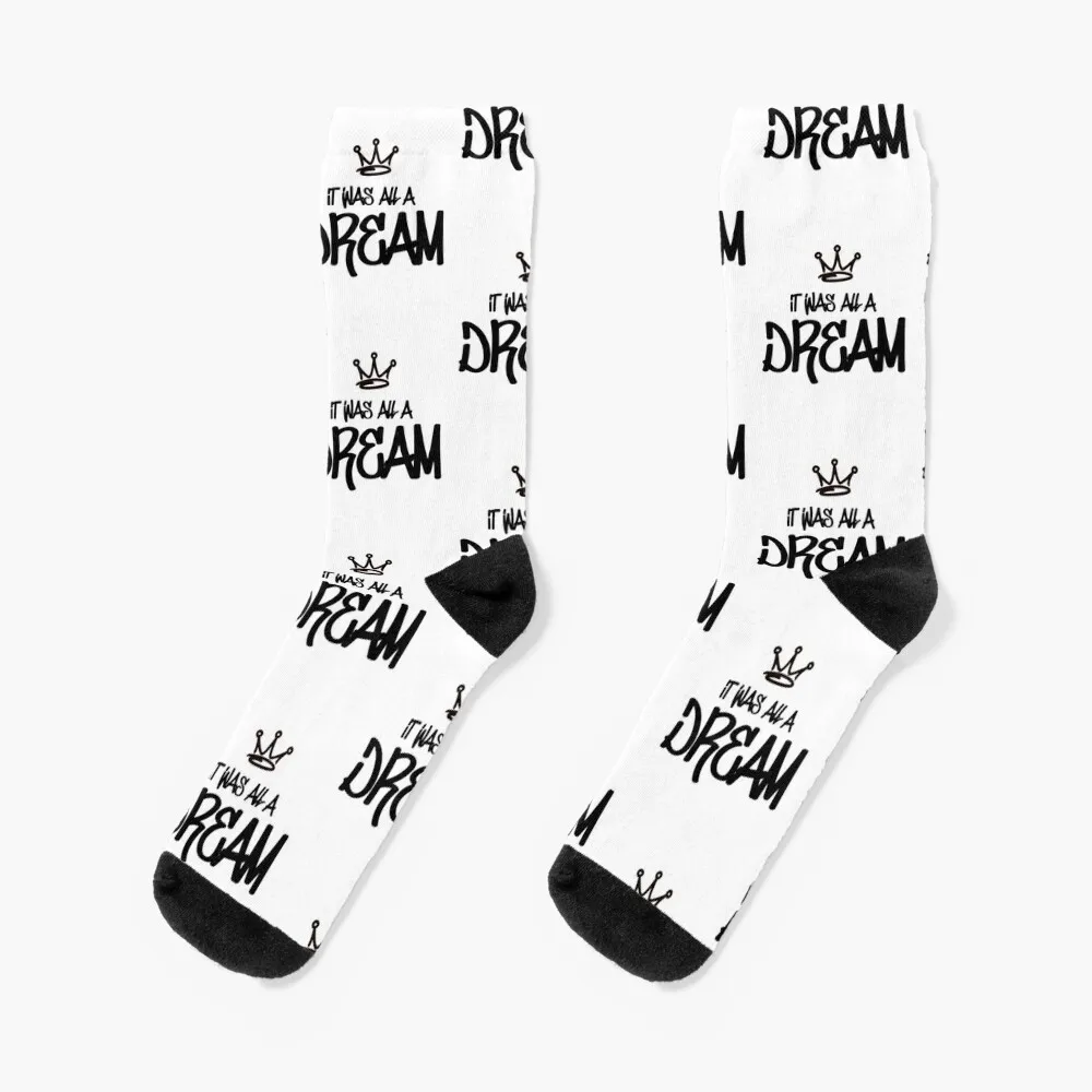 

Biggie SmallsIt Was All A Dream Socks with print Antiskid soccer Women Socks Men's