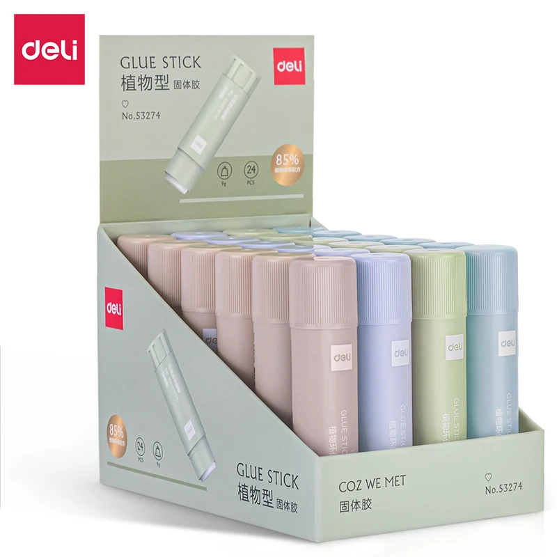 Deli Plant Solid Glue Stick Professional Non-Toxic 9g/21g High Viscosity - Ideal For Office And Learning Stationery Supplies 6