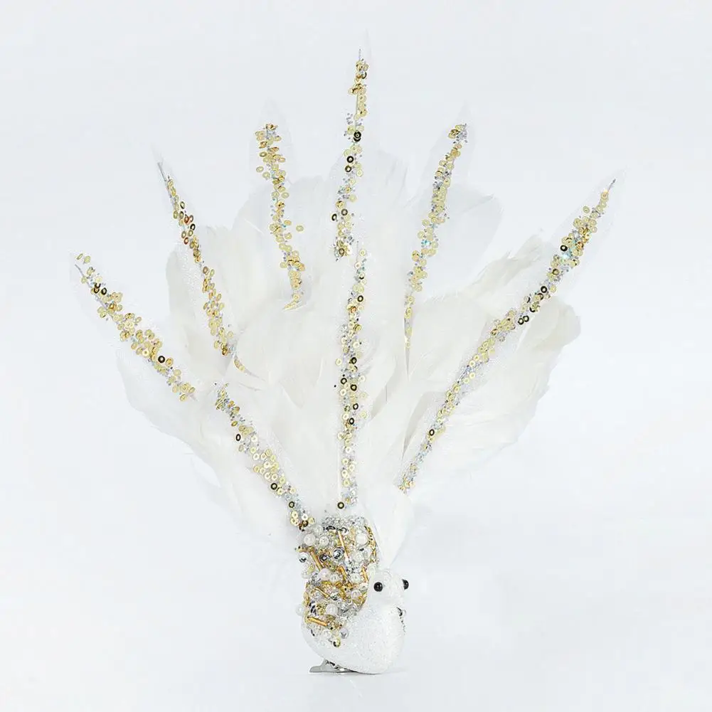 

Exquisite Peacock-themed Christmas Tree Accessory Realistic 3d Feather Peacock Christmas Tree Pendant for Peacock for Christmas