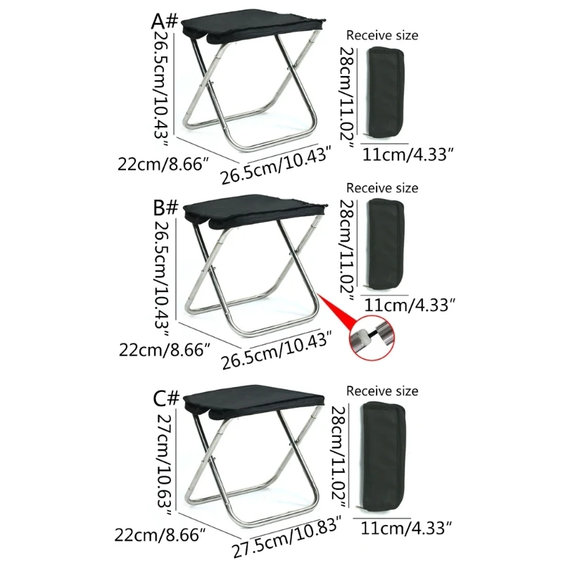 Folding Chair Folding Camping Stool Portable Outdoor Chair