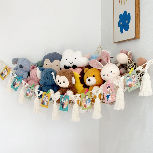  Corner Stuffed Animal Storage Plush Toy Organizer