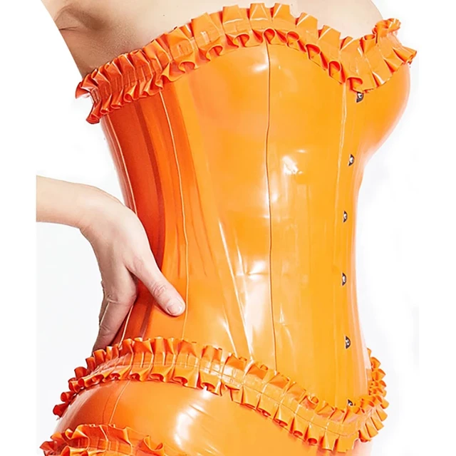 orange latex top