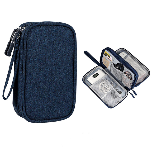 Organizer Bag Travel Bag Organizer Data Wire Headphone Case Power Bank Storage Bag Waterproof Multi-Function Portable