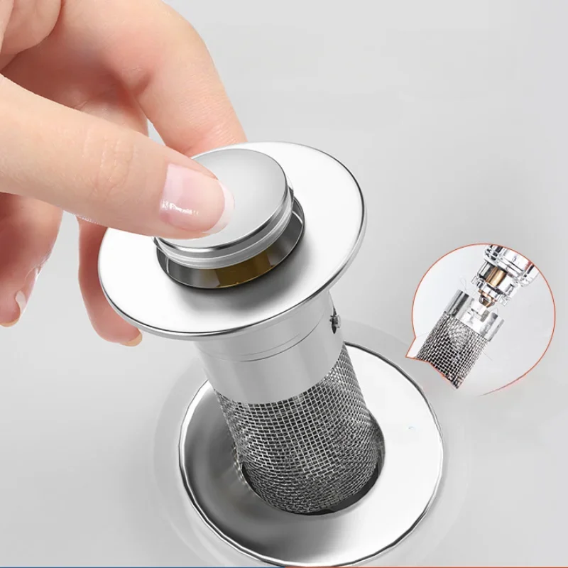 Wash Basin Filter Screen Anti-blocking Leakage Plug Sink Filter