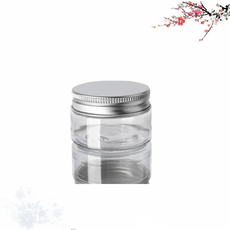 20pcs 30/50/60/80/100/120/150ml Empty Plastic Clear Cosmetic Jars Makeup Container Transparent Face Cream Sample Pot Container