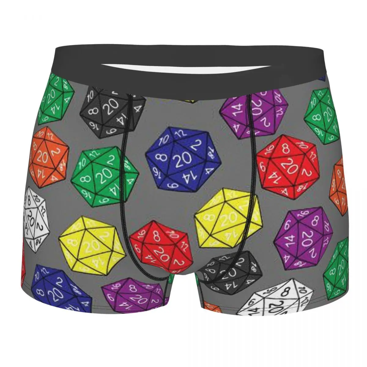 

Rainbow DnD Board Game Underpants Homme Panties Men's Underwear Print Shorts Boxer Briefs
