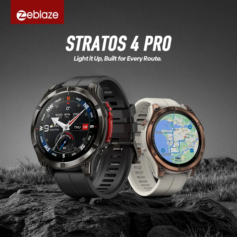 2026 Zeblaze Stratos 4 Pro z Polski za $92.86 / ~361zł