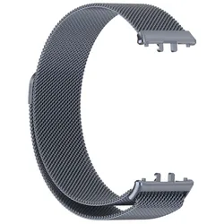 Magnetic Stainless Steel Milanese Loop Bracelet Wristband Strap (Gray)