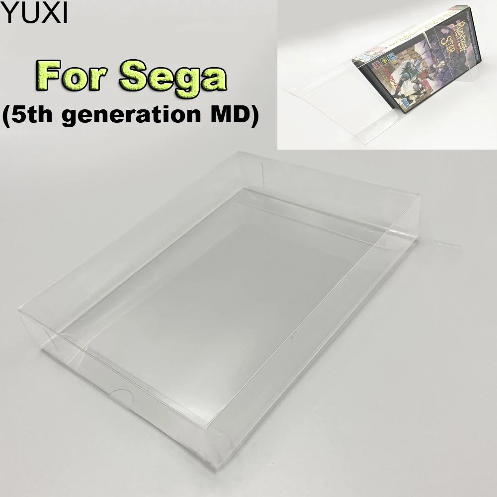 

YUXI 1PCS For Sega MD Sega 5th Generation Game Protection Box Storage Box Collection Display Box Transparent Box