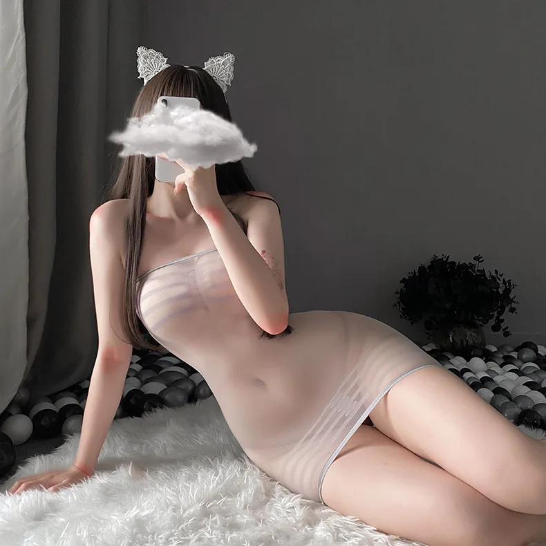 Women Sexy Lingerie Dress Babydoll See through Fishnet Dress Porno Erotic Costume Sleepwear Nightgown Sex Underwear women underwear sexy lingerie