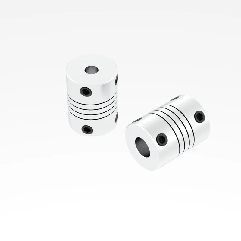 Aluminium CNC Motor Jaw Shaft Coupler 5mm To 8mm Flexible Coupling OD 19x25mm 3/4/5/6/6.35/7/8/10mm