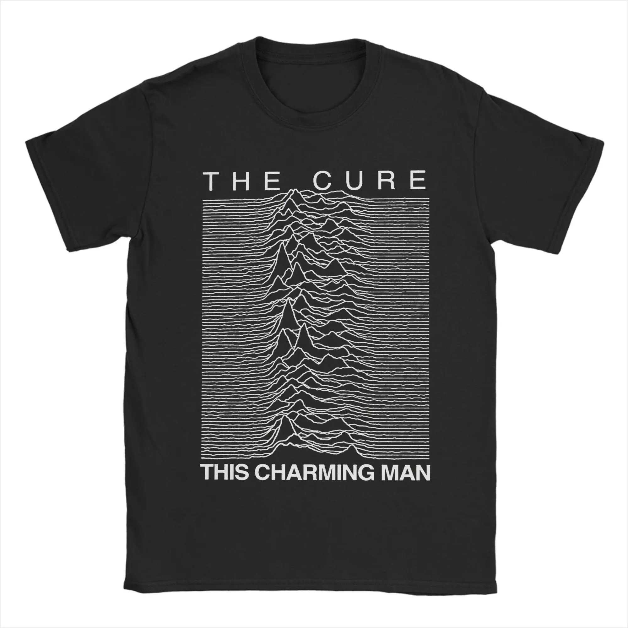 Harajuku Rock Band The Cures This Charming Man T-Shirts Herren O-Ausschnitt Kurzarm Tops Shirts Robert Smith Baumwolle Sommer Tops