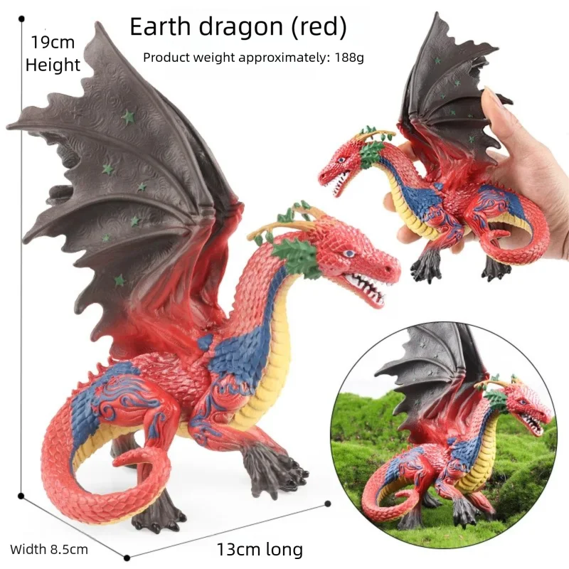 Majestic Mythical Creatures PVC Figurine Collection - Fire Phoenix & Griffin