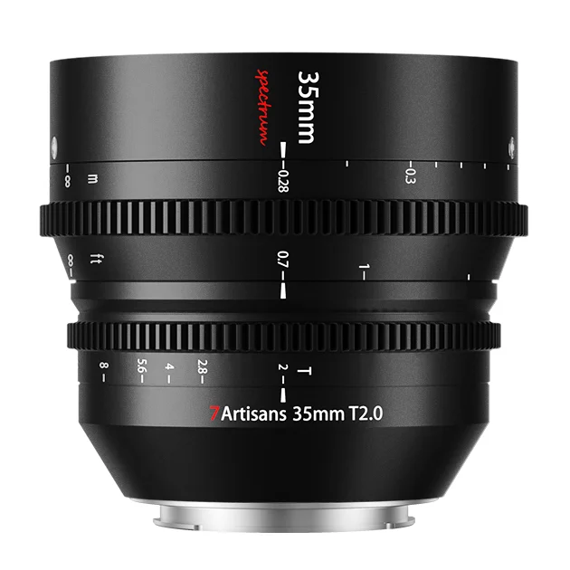 7 Artigiani 35Mm T2.0 Grande Apertura Full Frame Cine Lens Messa A Fuoco Manuale Per Leica L Sony E Nikon Z Mount Fotocamere Dslr Cinema Lens